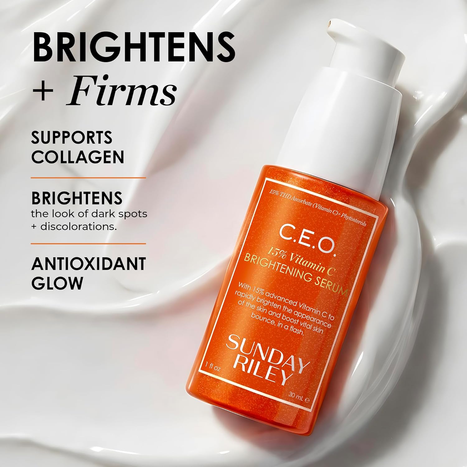 Sunday Riley C.E.O. 15% Vitamin C Brightening Serum 0.5 Fl Oz (Pack of 1)