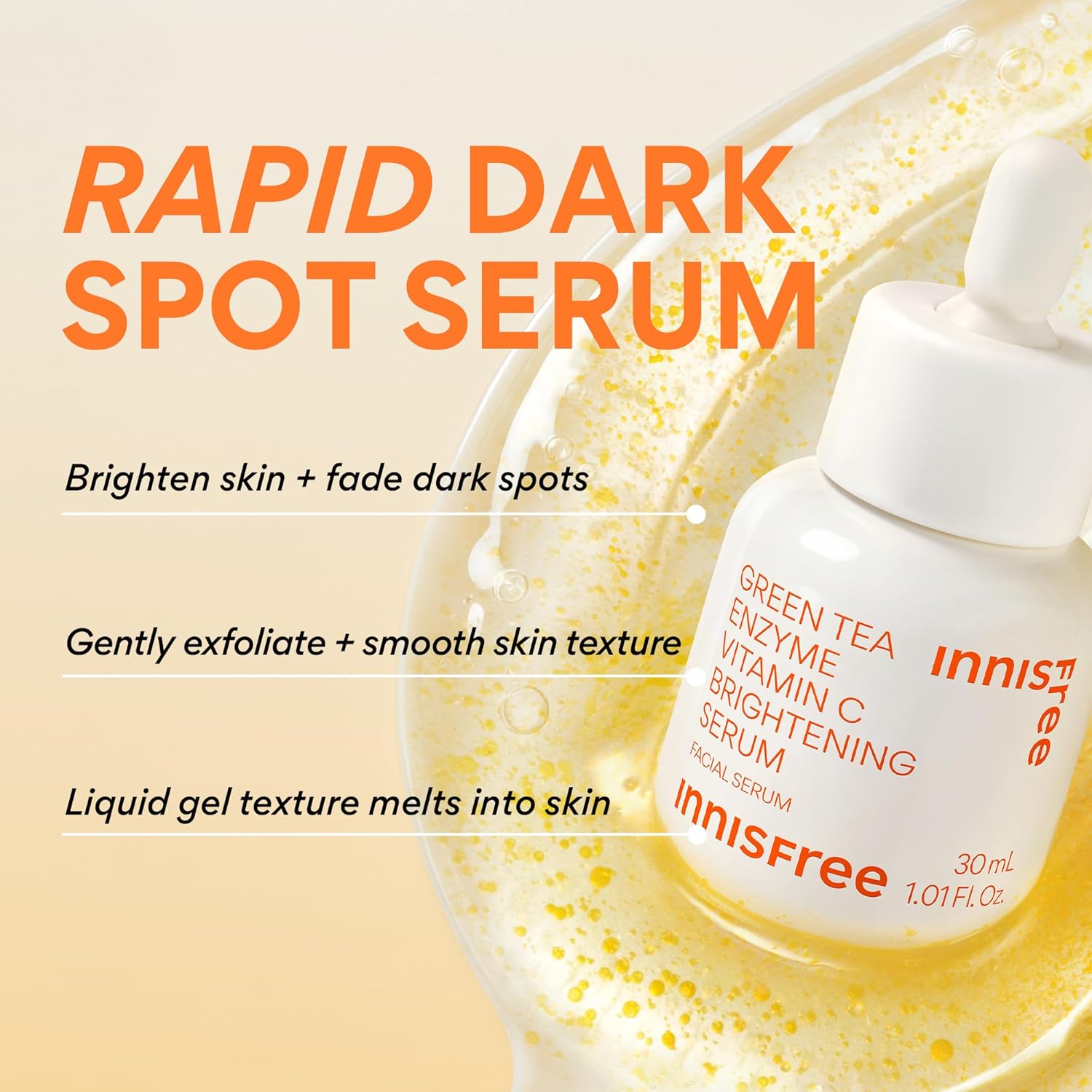 innisfree Green Tea Enzyme Vitamin C Serum for Brightening | Sunspots